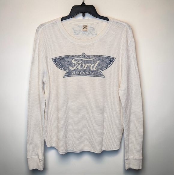 Lucky Brand Other - Lucky Brand Ford Motor Co Detroit Waffle Knit Thermal Shirt Men’s L